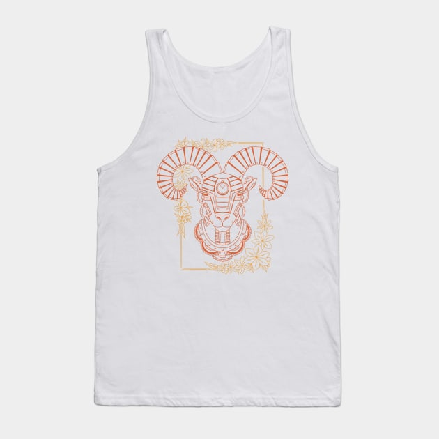 Aries Zodiac Warrior Spirit Tank Top by Life2LiveDesign